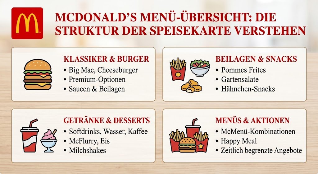 McDonald's Menü-Übersicht: Die Struktur der Speisekarte verstehen