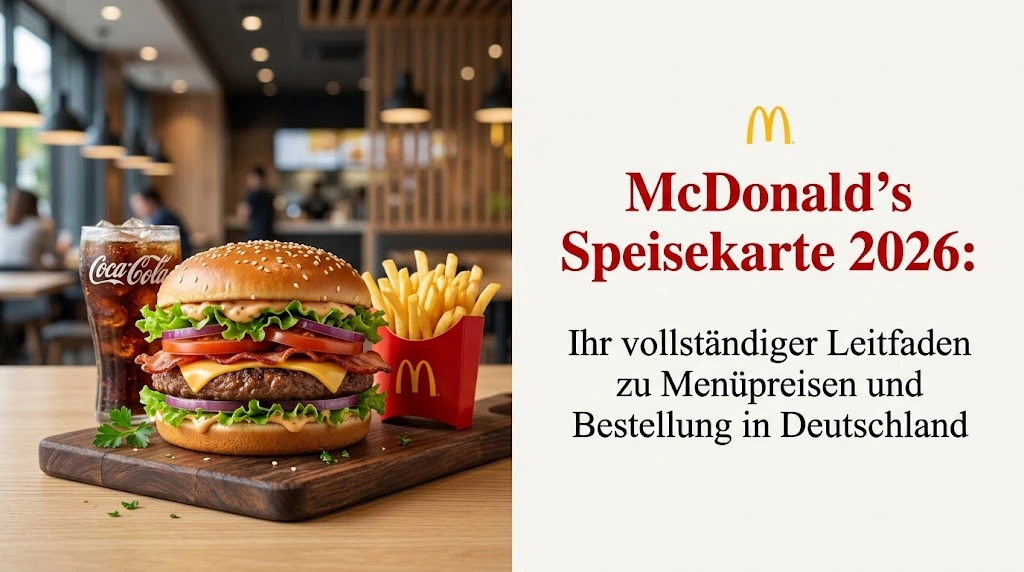 McDonald's Speisekarte 2026: Ihr vollständiger Leitfaden zu Menüpreisen und Bestellung in Deutschland